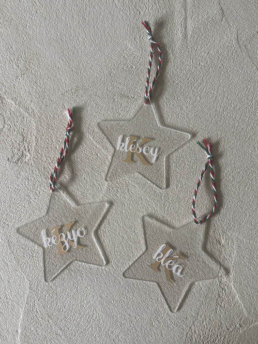 🎄 Boule de Noël personnalisée – Décoration en acrylique plate à accrocher 🎄 bien lire la description pour la personnalisation