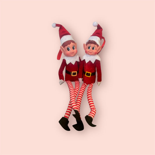 🎄 Duo de Lutins Farceurs – Fille & Garçon 🎁