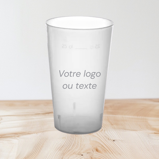 Gobelet écocup 25 cl (33cl ras bord) - Personnalisable