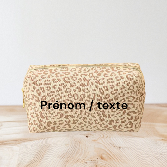 Trousse léopard- Personnalisable